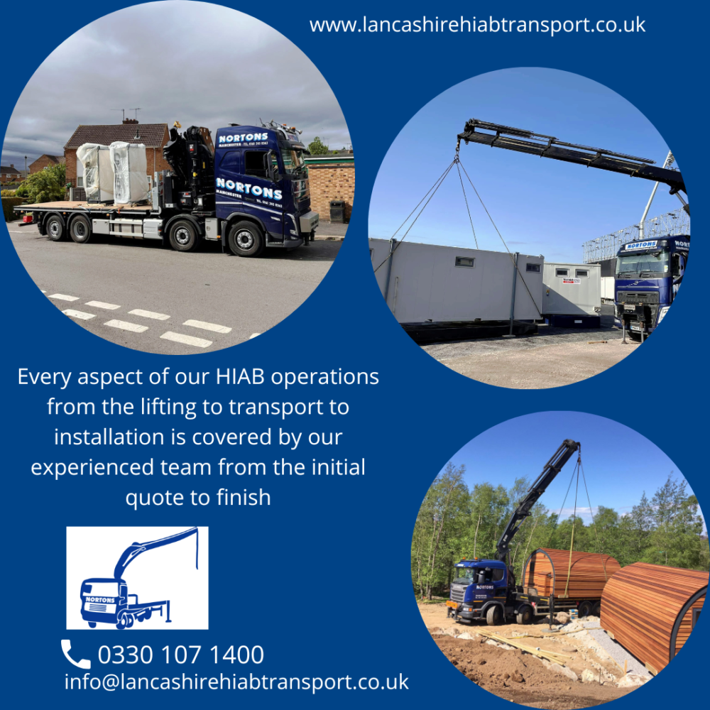 HIAB operations from the lifting to transport to installation