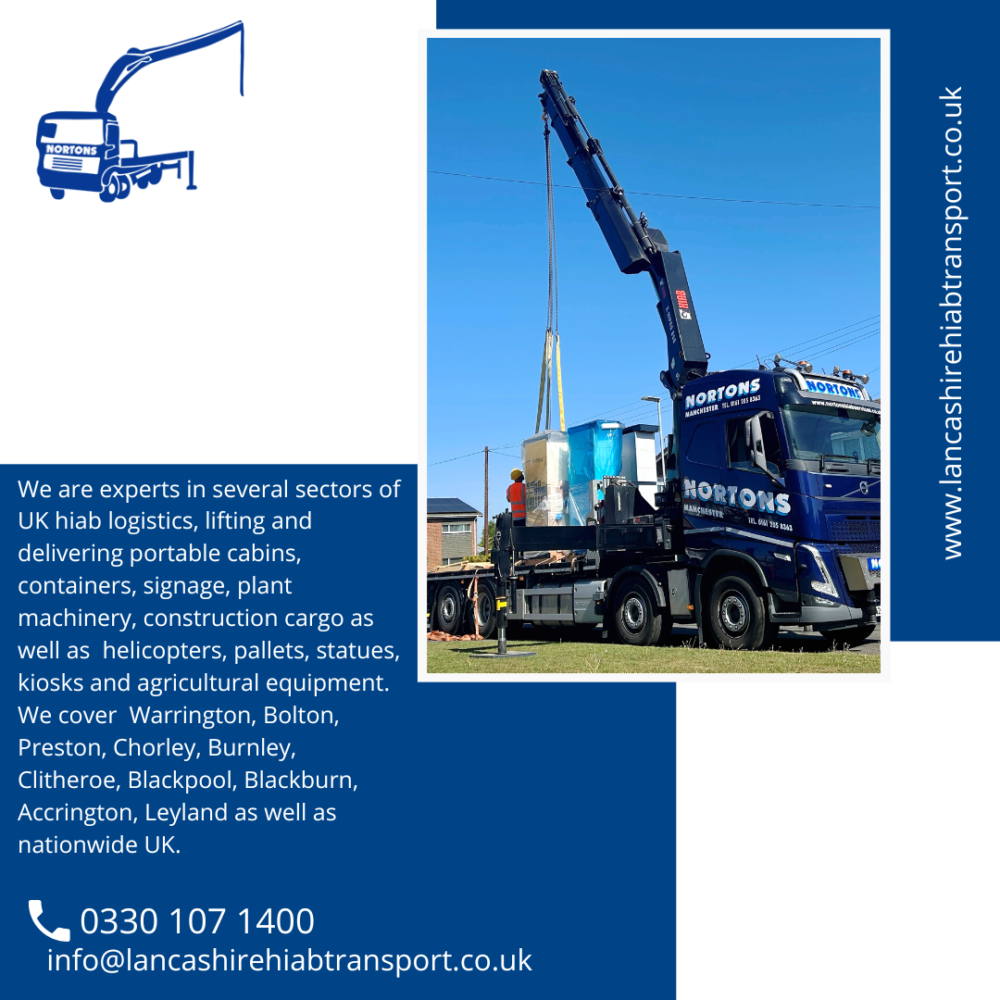 UK Hiab logistics, lifting and delivering